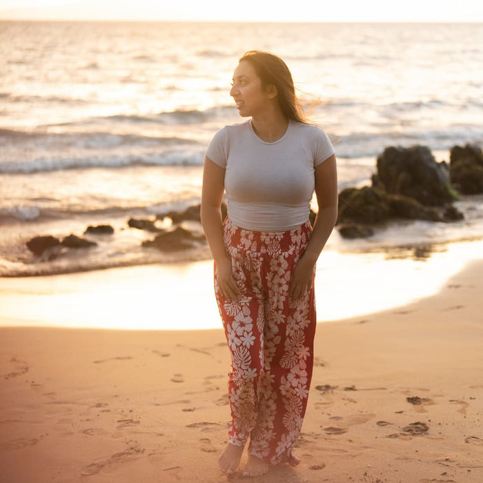 Vintage Aloha Women's Bamboo Wide-Leg Pants