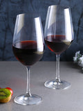 Elegant tulip-shaped bowl wine glass for capturing aromas