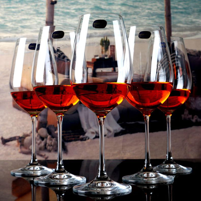 Premium lead-free crystal wine glass with elegant design