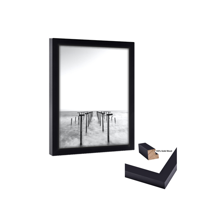 31x30 PIcture Frame Black Wood 31x30 Picture or poster print