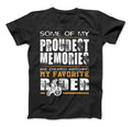 Watching My Favorite Rider T-Shirt For Dirt Bike Parents Black Standard T