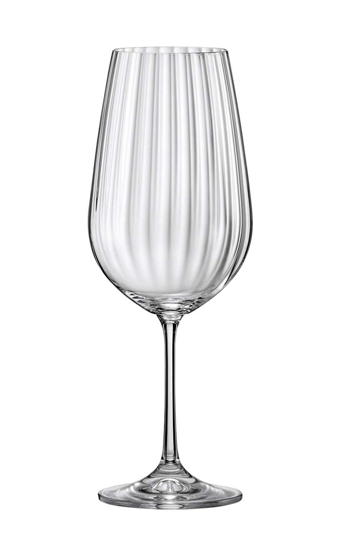 Bohemia Crystal Waterfall Wine Glass Set, 550ml, Set of 6pcs, Transparent, Non Lead Crystal Glass | Wine GlassLuxurious and durable Pinot Noir wine glass