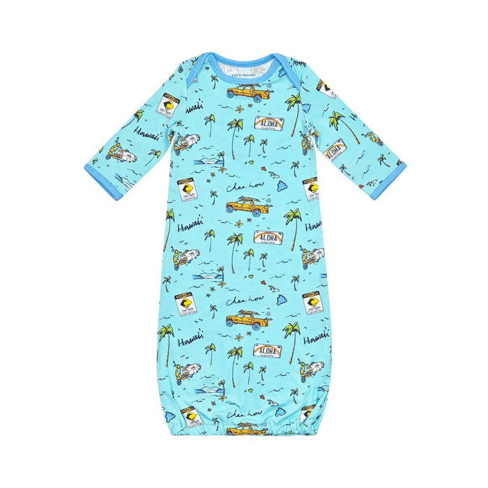 We Go Holoholo Bamboo Layette Gown