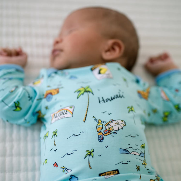 We Go Holoholo Bamboo Layette Gown