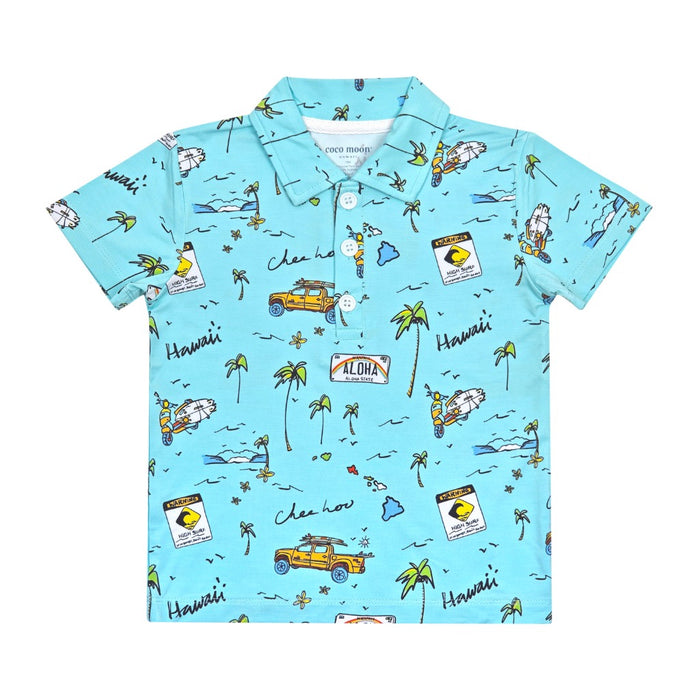 We Go Holoholo Bamboo Polo Shirt