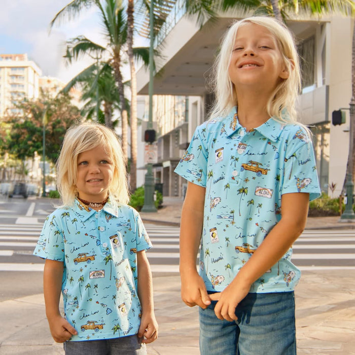 We Go Holoholo Bamboo Polo Shirt