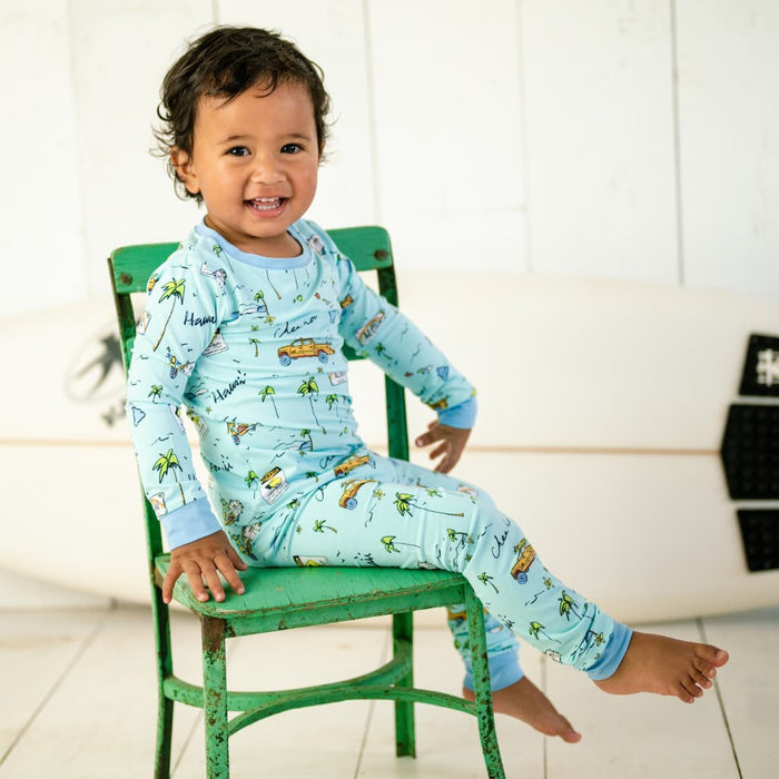 We Go Holoholo Long Bamboo Pajamas