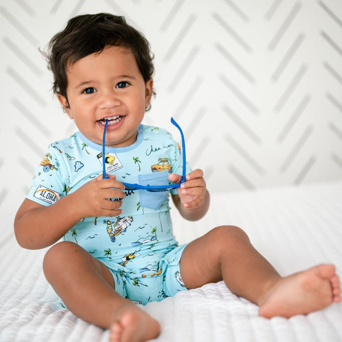 We Go Holoholo Shortie Bamboo Romper
