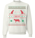 We Wish You A Meowy Christmas - Cat Christmas Apparel Long Sleeve Crewneck White