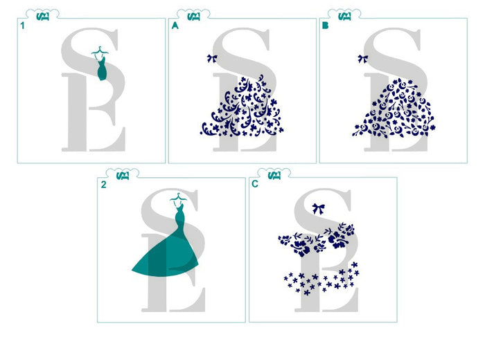 Wedding Dresses Layered Bundle Digital Design