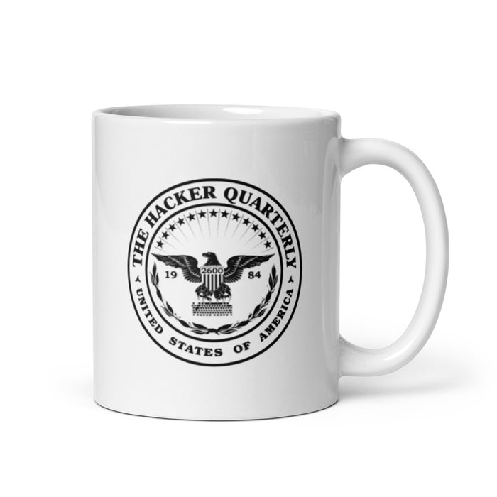 White Glossy Hacker Mug