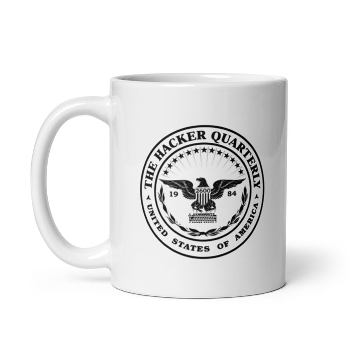 White Glossy Hacker Mug