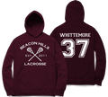 Whittemore 37 Teen Wolf Beacon Hills Inspired Lacrosse Hoodie Hoodie Maroon