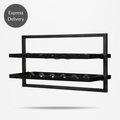 WINEMATE Burned Black Teak 12 Bottles - Style A -