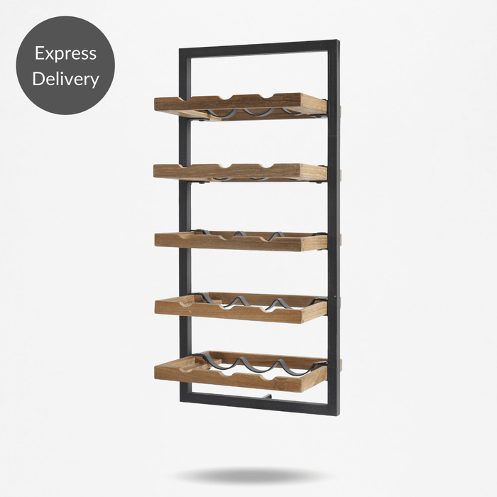 WINEMATE Smooth Teak 15 Bottles - Style E -