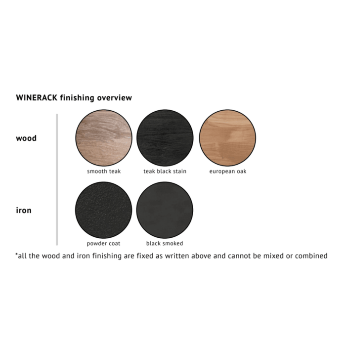 WINEMATE Smooth Teak 15 Bottles - Style E -