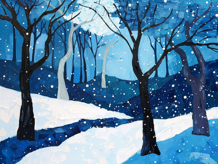 Winter Scene with Snow