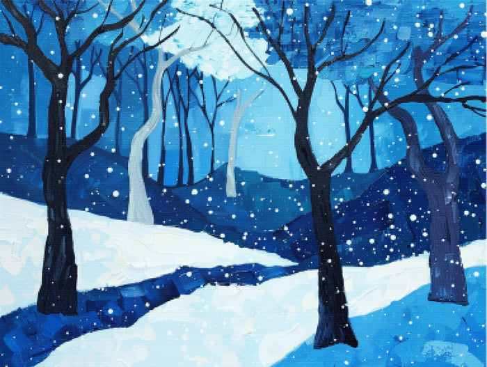 Winter Scene with Snow
