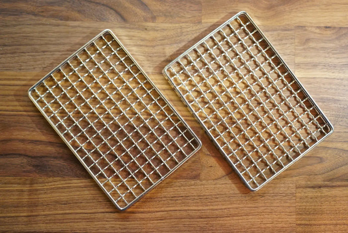 [WIRE MESH GRILL] SET - Wood & Burn