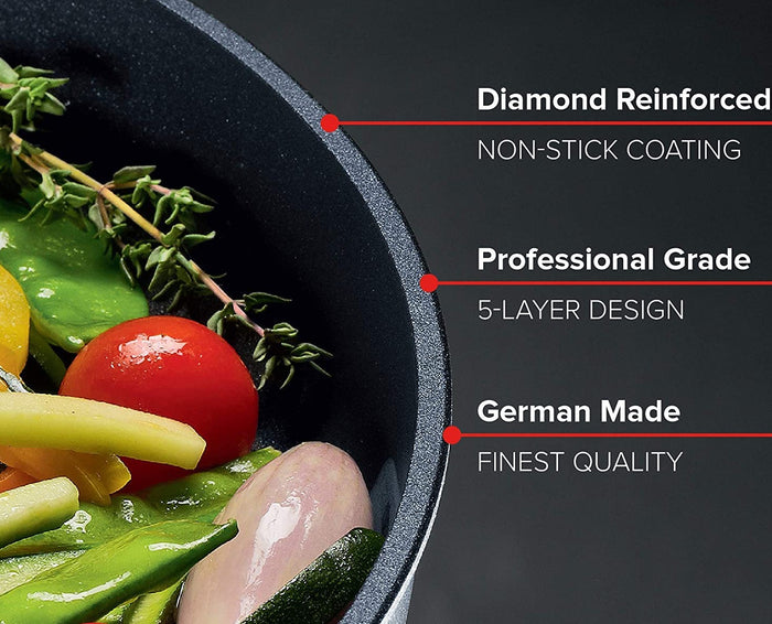 Woll Diamond Lite Detachable Handle Induction Frypan - 28cm