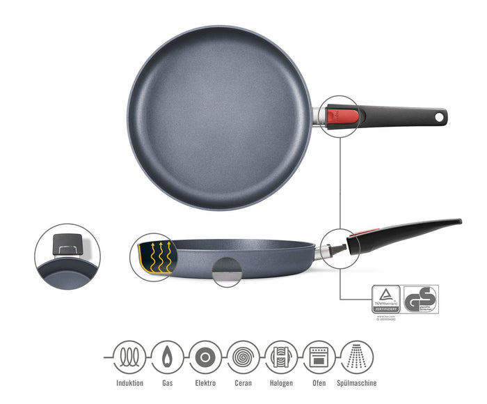 Woll Diamond Lite Detachable Handle Induction Frypan - 28cm