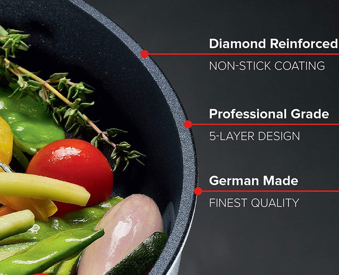 Woll Diamond Lite Detachable Handle Induction Frypan - 32cm