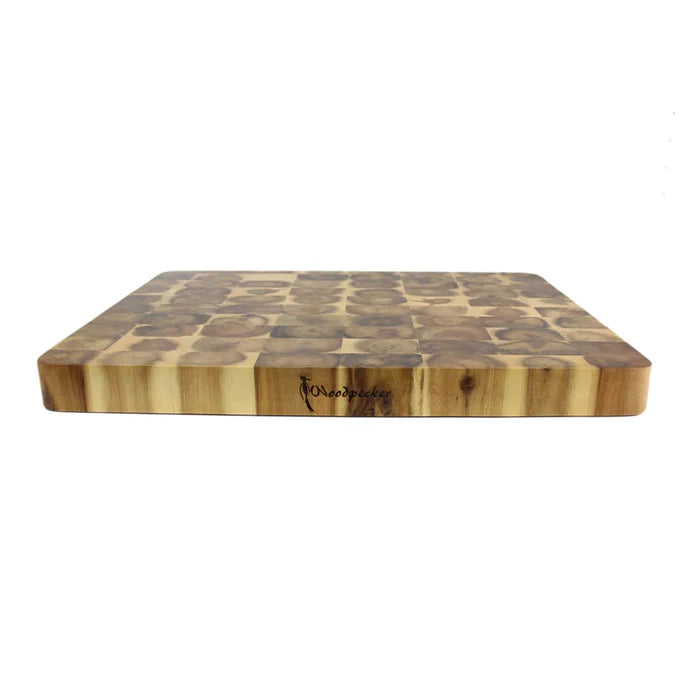 Woodpecker Acacia Rectangular End Grain Board - 50x38x4cm