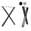 X - Frame Industrial Legs - TABLE/DESK (H71CM X W58CM) - 75x25mm