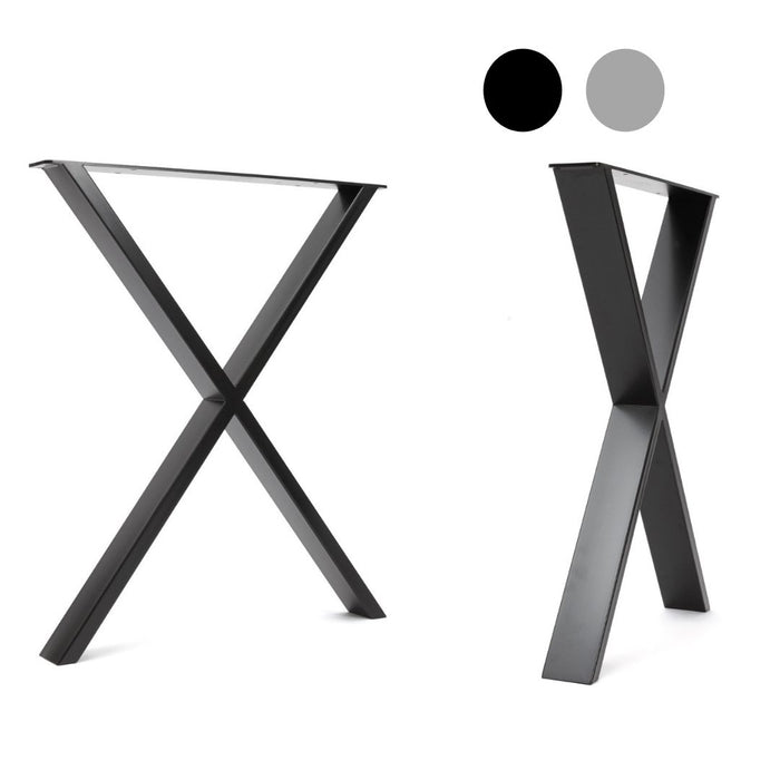 X - Frame Industrial Legs - TABLE/DESK (H71CM X W58CM) - 75x25mm