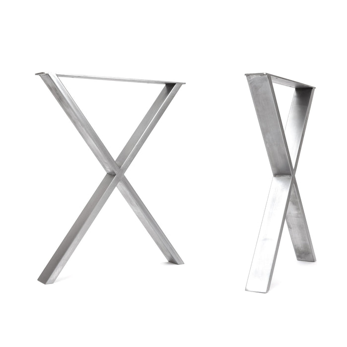 X - Frame Industrial Legs - TABLE/DESK (H71CM X W58CM) - 75x25mm