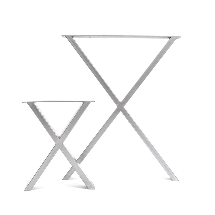 X - Frame Industrial Legs - TABLE/DESK (H71CM X W58CM) - 75x25mm
