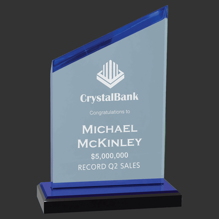 Zenith Series Acrylic Award - Blue - Schoppy's Since 1921