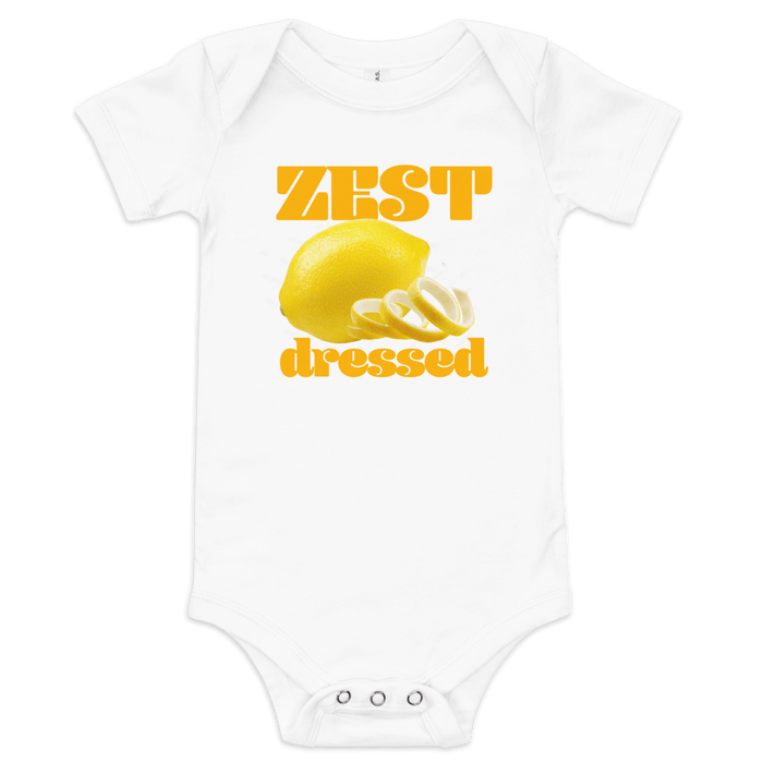 Zest Dressed 🍋 Baby Onesie